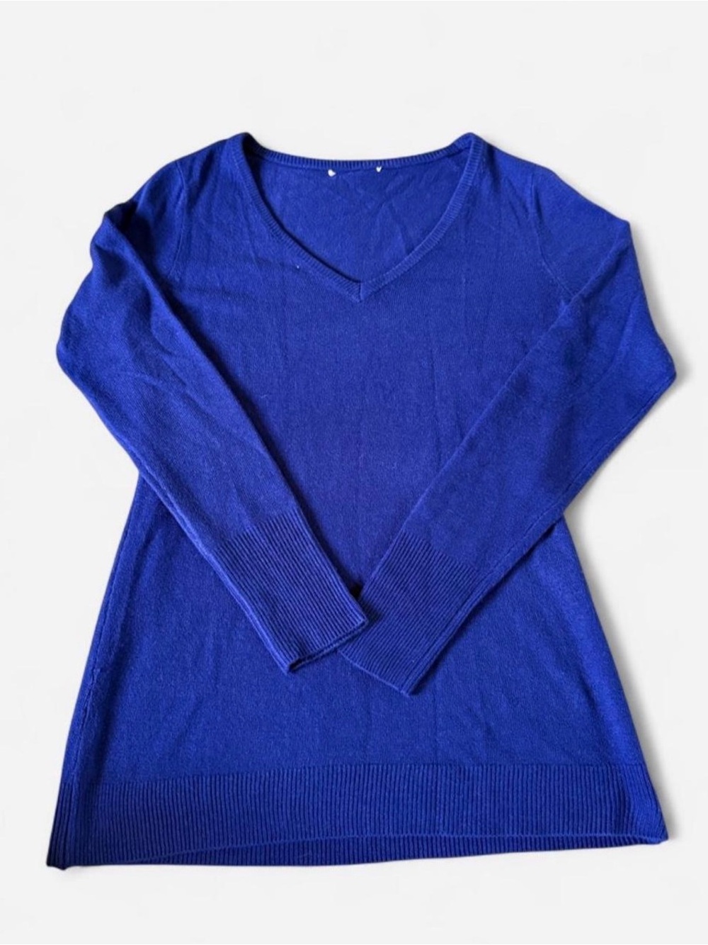H&M Blue Knit Sweater Size Small Cozy Fall Pullover